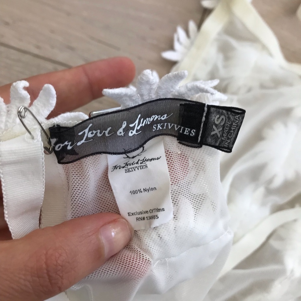 For Love & Lemons SKIVVIES Secret Garden Bra XS - Picture 9 of 9